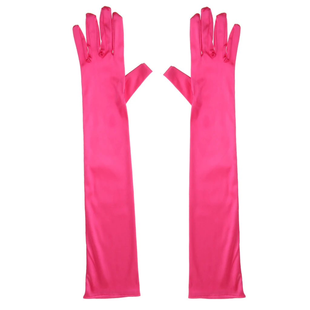 Fashion Stretch Long Finger Gloves Wedding Bridal Opera Party Prom Fancy Corset Evening Dress stretchy comfortable Gloves