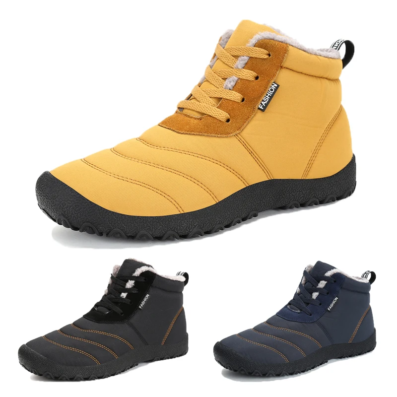 

Winter Shoes Men Outdoor Sneakers Fur Boots Woman Snow Hiking Shoes Sport Shoes Spring Athletic Cotton Trainers Botas Hombre