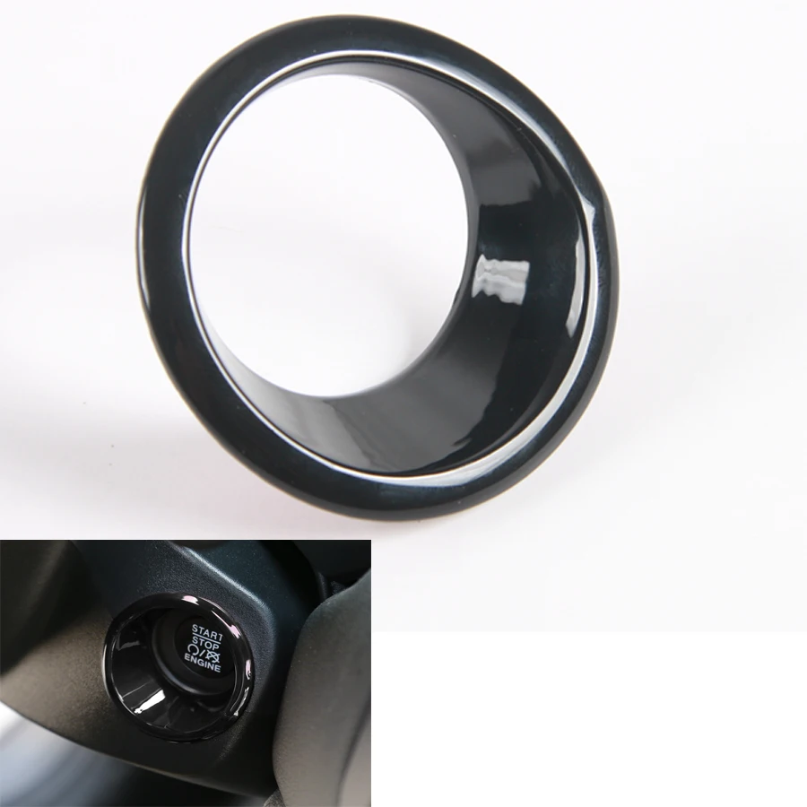 

For Jeep Renegade Compass 2017+ ABS Car Engine Start Stop Push Button Key Hole Switch Ring Sticker Trim Styling Car-cover