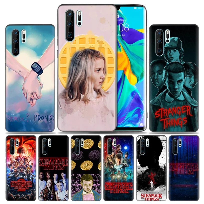 

Fashion Soft Fitted Case For Huawei P30 P20 P10 lite Pro P Smart 2019 + Plus View 20 Nova 4 4E Cover stranger things