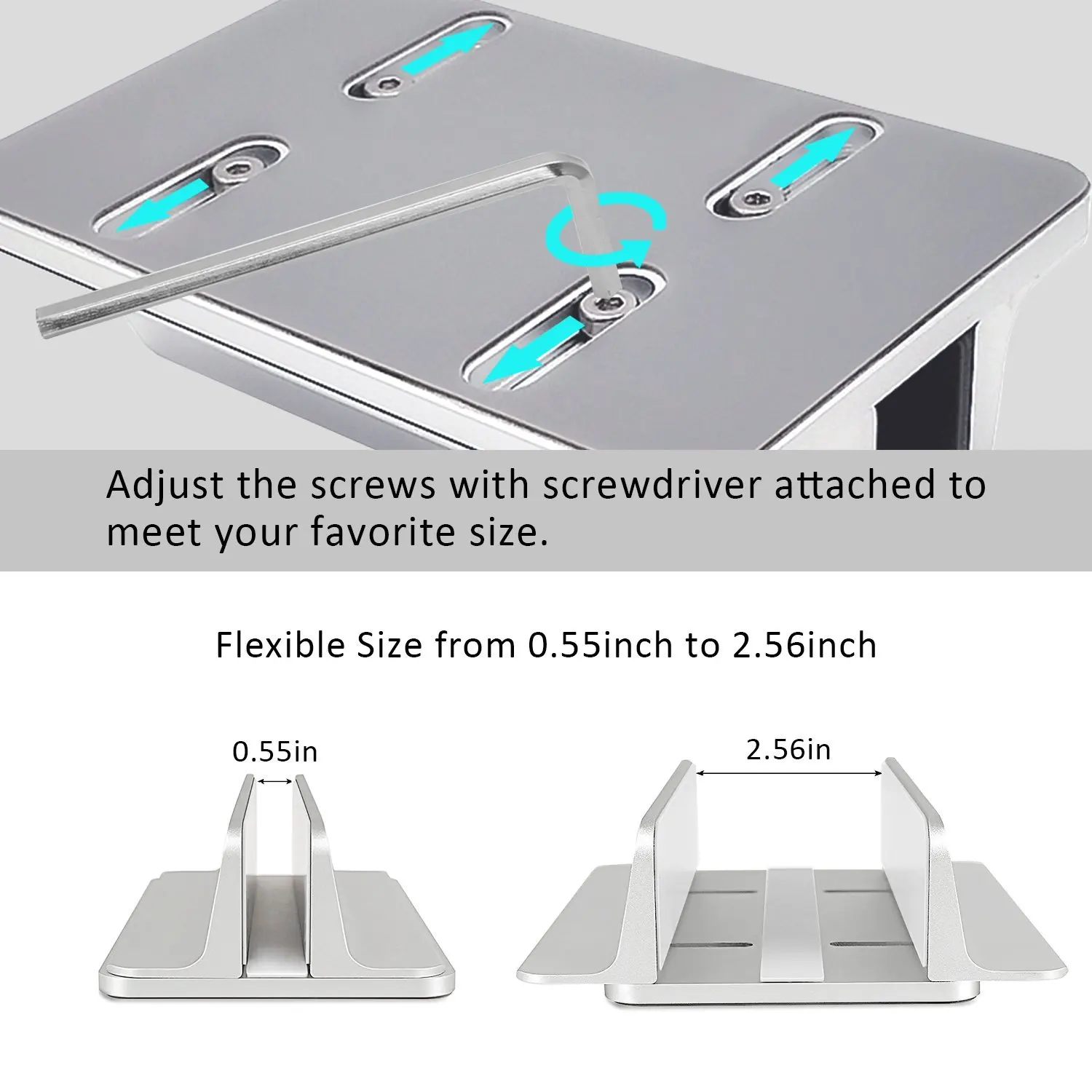 Алюминиевая вертикальная подставка для ноутбука, держатель для MaCbook Air Pro 13, регулируемая настольная подставка для ноутбука, подставка для MaCbook Air