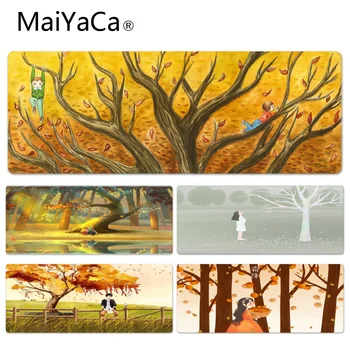 

MaiYaCa Vintage Cool Deciduous Durable Rubber Mouse Mat Pad Size for 30x60cm 30x90cm Rubber Mouse Pad