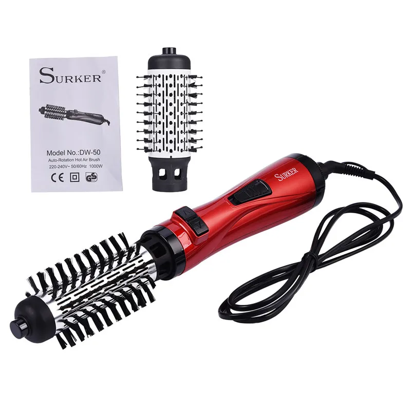 1000W Professional Hair Dryer Curler Comb 2 In 1 Multifunction