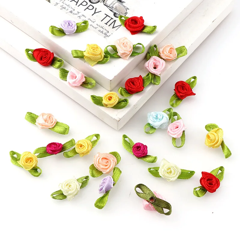 50~ 100 шт 3 размера мини розы декоративные цветы искусственные шелковые цветы для DIY вечерние свадебные Одежда домашний декор
