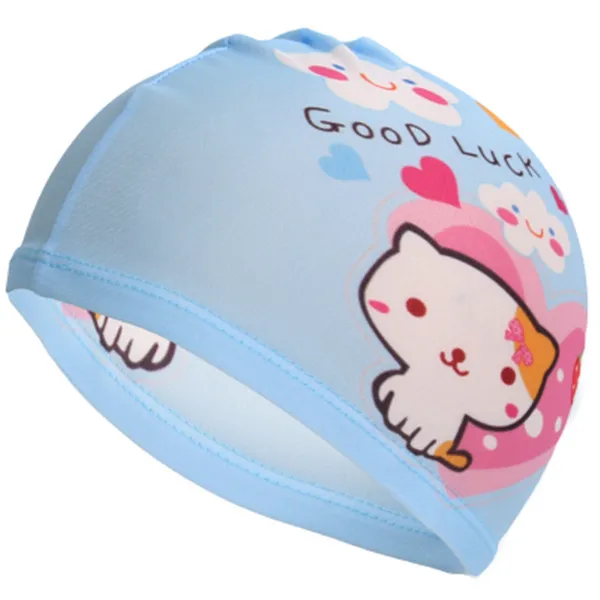 Kids Swimming Cap Suitable Swimming Pool Bathing Hat Child Print