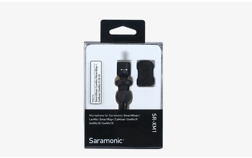 Saramonic SR-XM1 беспроводной записывающий Vlog микрофон 3,5 мм разъём Jack(TRS) Plug and Play микрофон для экшн-камеры DSLR sony RX100 VII Camixer