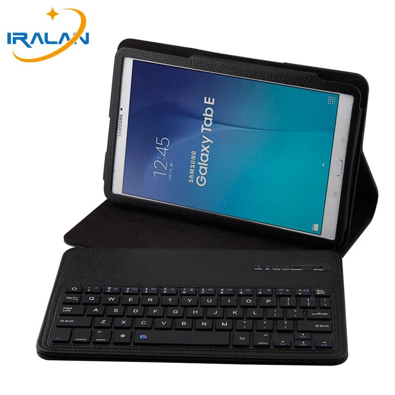 

New Wireless Bluetooth Keyboard Case For Samsung Galaxy Tab E 9.6 inch T560 T561 Leather Stand Clamshell Tablet Flip Cover+Film