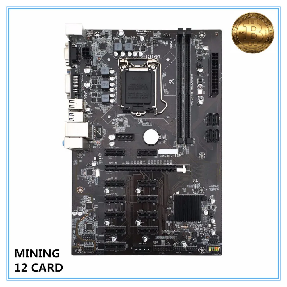 #^Special Price New Mining Motherboard B250 BTC Mainboard LGA1151 CPU DDR4 Memory 12 Card USB3.0 Expansion Adapter Desktop Motherboard
