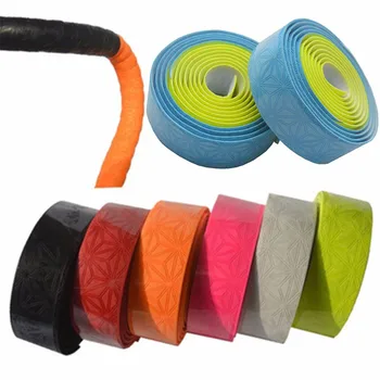 

2.1M PU Road Bike Handlebar Tape Leather Anti-Slip Bicycle Grips MTB Cork Handlebar Adhesive Tape Bar Plugs Mountain Belt Straps
