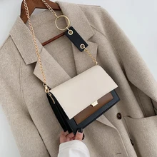 Роскошная Новинка, женская модная сумка-мессенджер, качественная маленькая квадратная сумка из искусственной кожи, сумка-мессенджер, сумка на плечо, Сумка с цепочкой