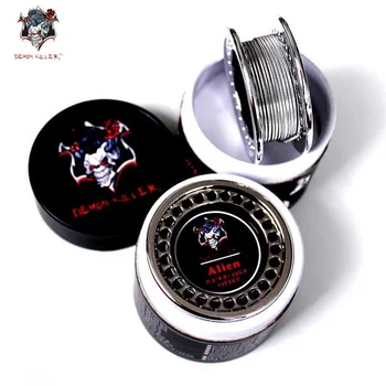 

Demon Kiler Wire Heating Coil Organic Cotton Tiger Quad Twisted Alien Fused Clapton Flat DIY RDA Atomizer Electronic Cigarettes