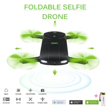 DHD D5 Selfie Drone With Camera Foldable Pocket Rc Drones Phone Control RC Helicopter Fpv Quadcopter Mini Dron VS JJRC H37 523
