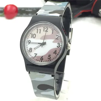 FHD Camouflage Children Watch Quartz Wristwatch For Girls