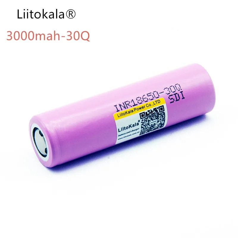 

2 PCS liitokala 100% original novo para For samsung inr 18650 30q inr 18650 bateria 3.7 v 3000 mah li-ion baterias recarregaveis