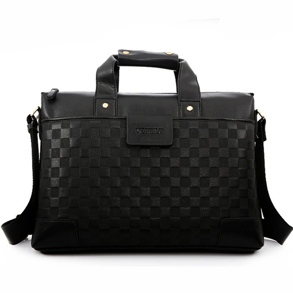 

VKTERY luxury fashion brand pu leather handbags business men messenger bag crime leisure Crossbody bag hit 2016
