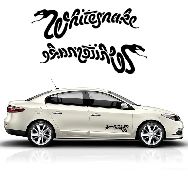 

For 1set 2pcs WHITESNAKE cast Vinyl Decals Stickers car badge sticker is myth