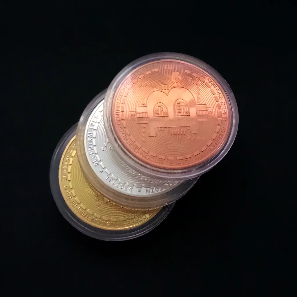Gold Plated Bitcoin Coin Collectible Gift Casascius Bit Coin BTC Coin Art Collection Physical gold commemorative coins Gold Plated Bitcoin Coin Collectible Gift Casascius Bit Coin BTC Coin Art Collection Physical gold commemorative coins