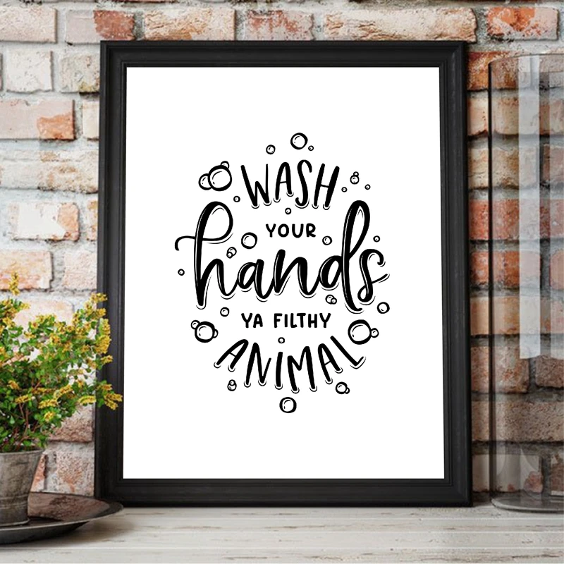 Funny Bathroom Canvas Prints Decor