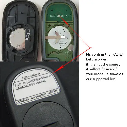 KEYECU 5 шт. для Honda Civic Si CR-V сменный элемент дистанционного управления автомобильный брелок 3 кнопки FCC ID: OUCG8D-344H-A