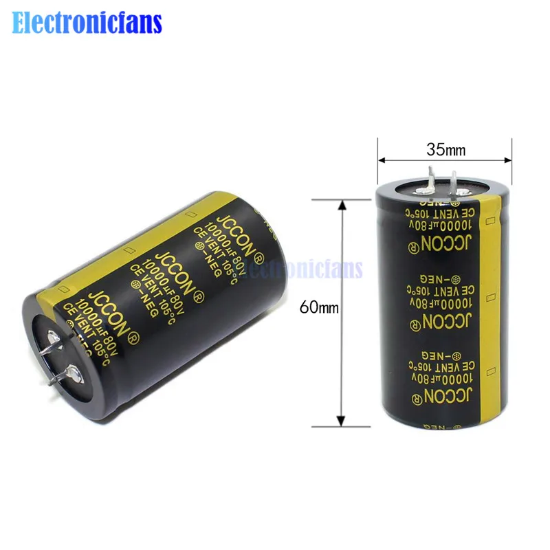 Diymore 80V 10000 мкФ 35X60 мм Алюминий электролитический конденсатор с алюминиевой крышкой, высокая частота низкая ESR 80V10000uF 35*60 мм сквозное отверстие конденсатор с алюминиевой крышкой