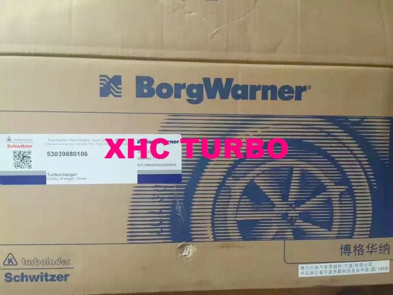 Новый оригинальный Турбокомпрессор Borgwarne * r K03 53039700106 06D145701G для AUDI A6L A4 B7 C6 2 0