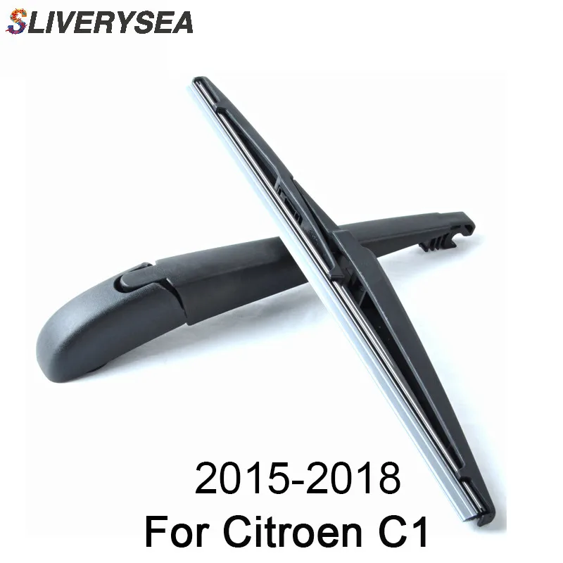 SLIVERYSEA 12 ''заднего стеклоочистителя и лезвия для Citroen C1- высокое качество натуральный каучук автомобильные аксессуары