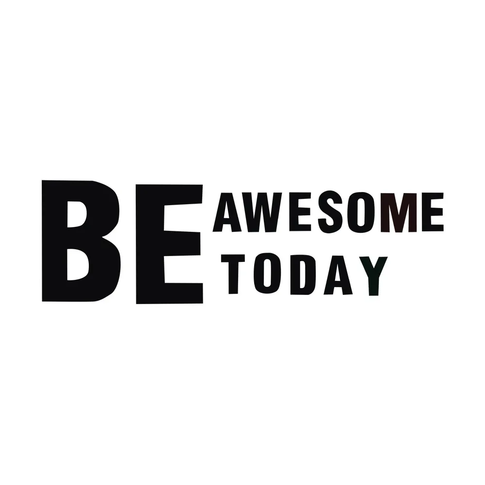 Be Awesome Today Наклейка на стену-вдохновляющие цитаты наклейка-Мотивационная виниловая наклейка на стену художественный виниловый Декор для гостиной 18Sep