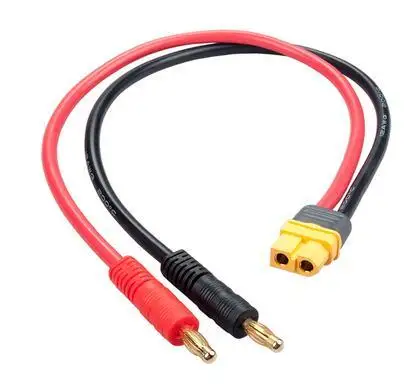 Amass XT60 мама до 4,0 мм разъем типа "банан" 14AWG кабель 30 см для Rc зарядное устройство