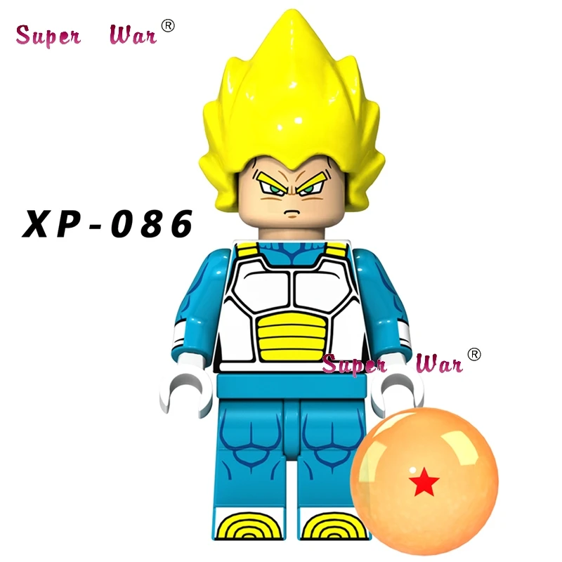 Один строительный конструктор Dragon Ball Z мультфильм серии Гоку Чичи кран бесземная Вегета Модель Кирпичи Детские игрушки для детей - Цвет: XP086