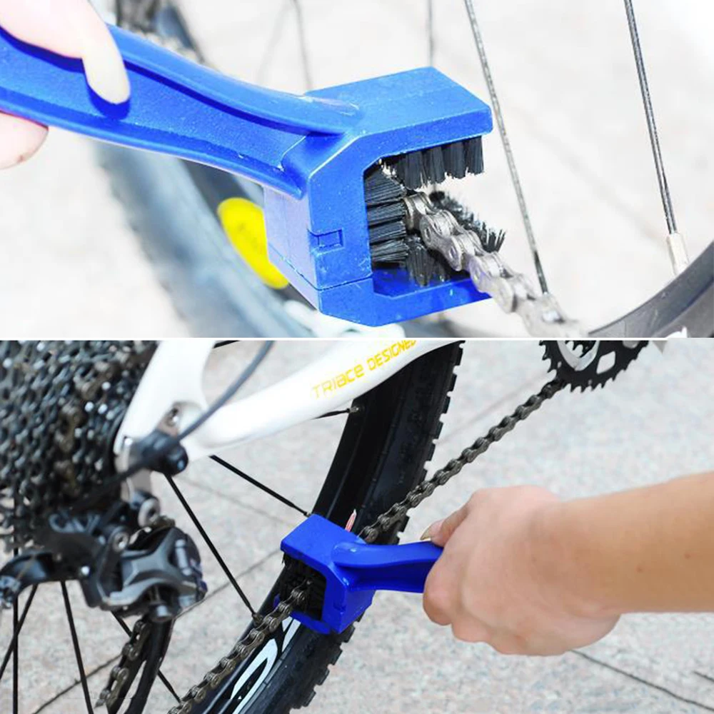 Excellent Bicycle Chain Cleaner Scrubber Brushes Mountain Bike Wash Tool Set Cycling Cleaning Kit Bicycle Repair Tools Bicycle Accessories 1