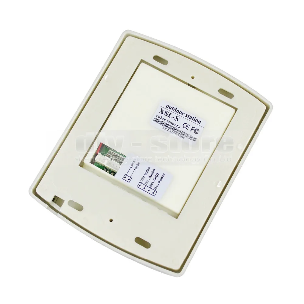 DIYSECUR " цветной видеодомофон 700TVL CCD Водонепроницаемый светодиодный сенсор камера 1V1
