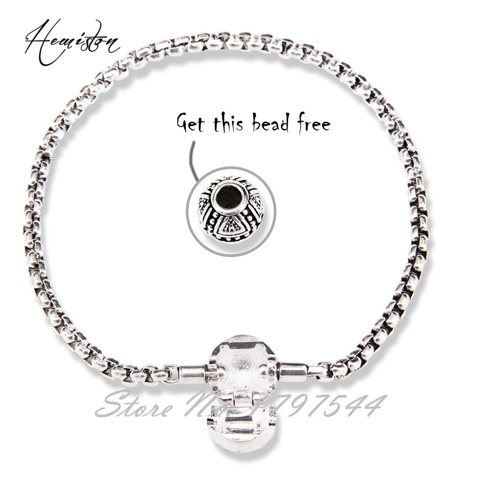 

Thomas Blackened Base Silver Bracelet Fit Karma Beads,TS Bead Bracelet Gift For Women Or Men, 925 sterling silver
