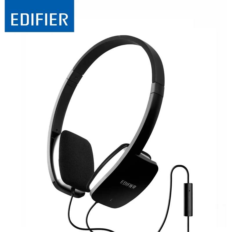 Edifier H640P HiFi наушники NdFeB DriverDeep Bass гарнитура универсальное соединение с микрофоном для смартфона компьютера MP3