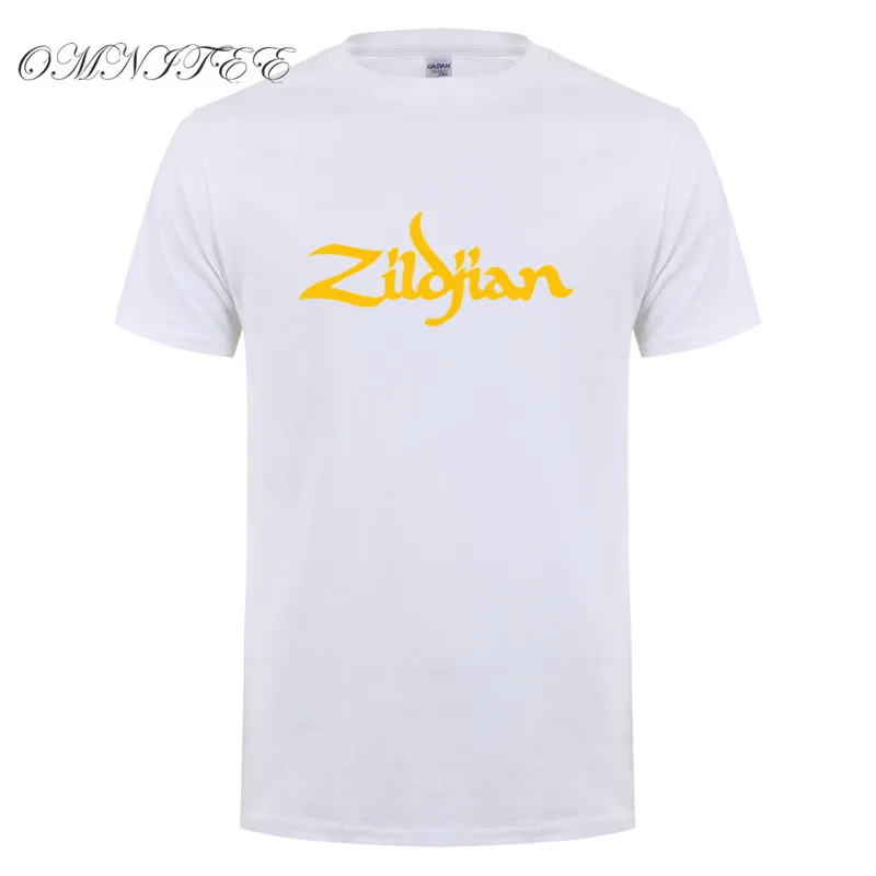 As picture Новая летняя мужская футболка Zildjian, новая футболка с принтом, мужские хлопковые футболки с короткими рукавами, футболки, одежда XS-3XL, OT-357 - Цвет: As picture