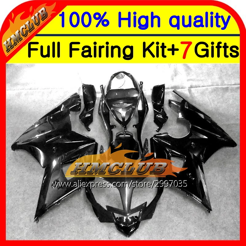Средства ухода за кожей для Triumph Daytona 650 02-05 2002 2003 2004 2005 все черного цвета на каблуках высотой 5#97 Daytona 600 650 02 03 04 05 полностью глянцевый черный обтекатели