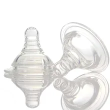 3 шт., силиконовый гель с широким горлышком, толстый матовый детский Прорезыватель для зубов, бутылочка для кормления молока, соска для груди, соска с крестообразным отверстием