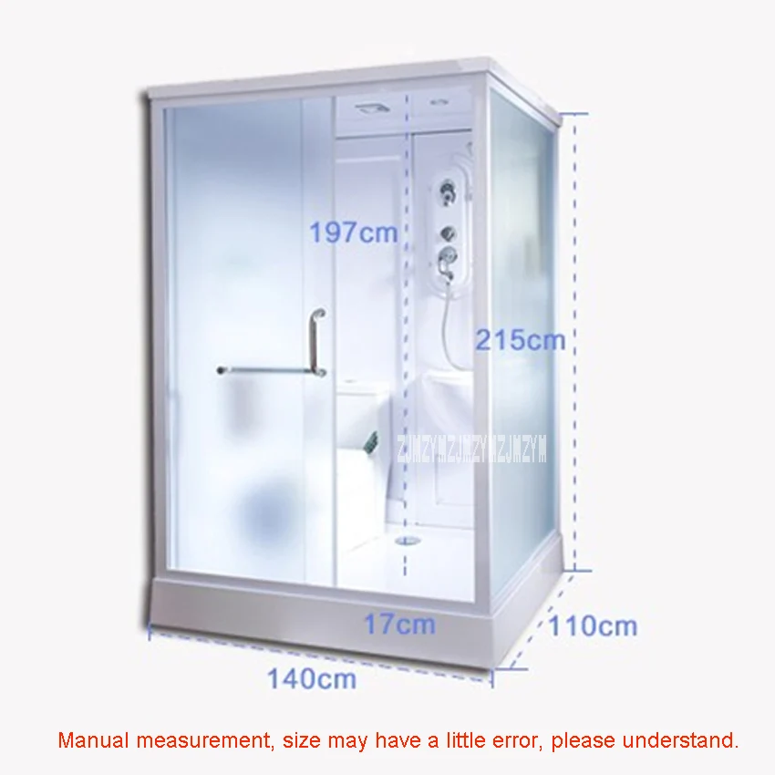 Wx9001 для дома и ванной Высококачественная прямоугольная душевая кабина, душевая кабина, интегрированная ванная душевая кабина 220 В