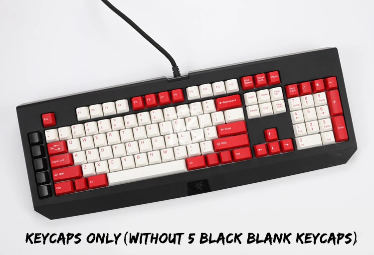 Taihao abs double shot колпачки для diy игровой механической клавиатуры razer blackwidow ultimate 87 104 [только колпачки]