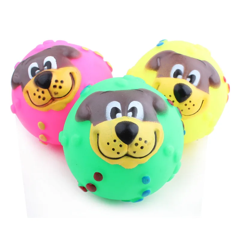 1pc Dog toy puppy ball for large small dogs Interactive Squeaky Giggle
