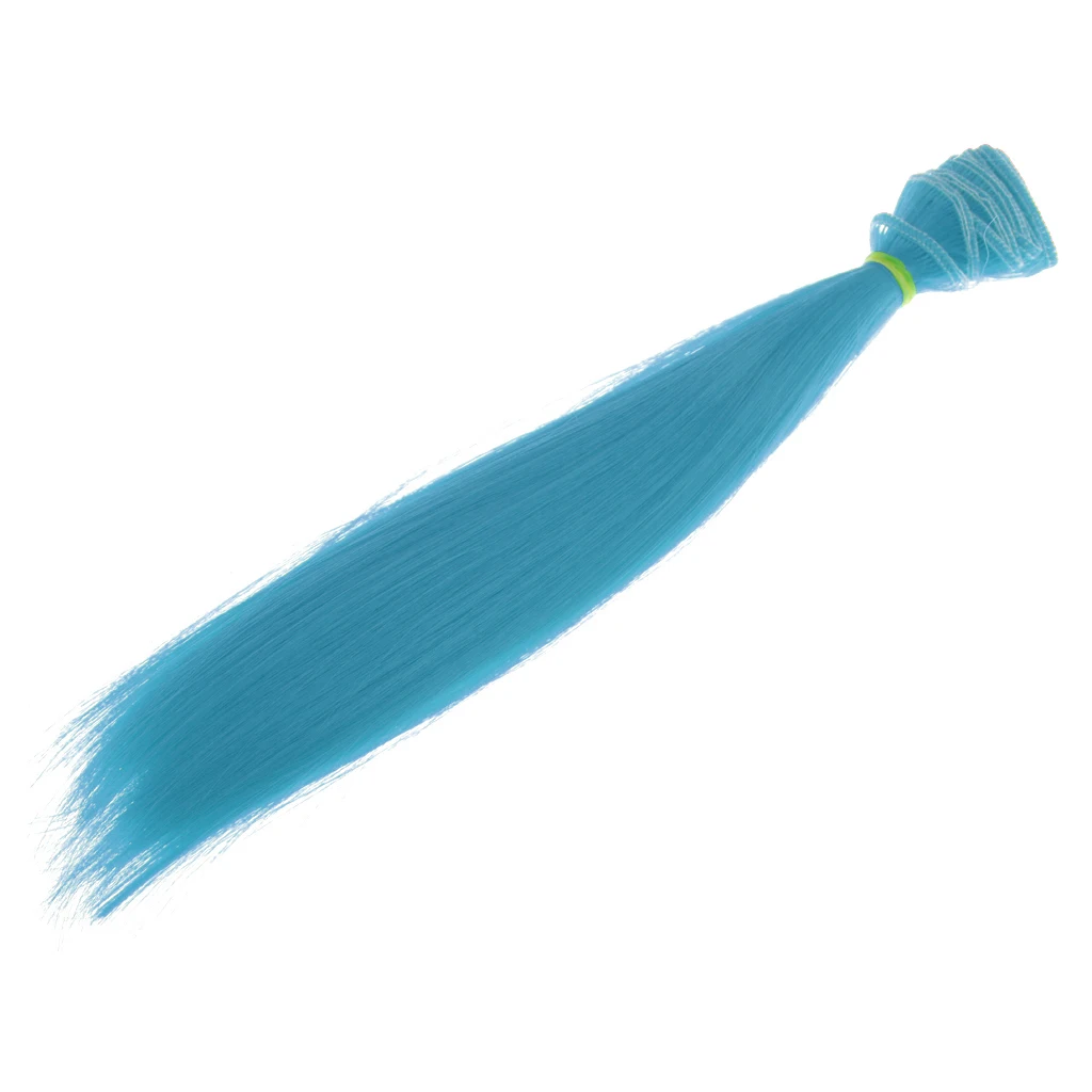25x100cm Doll Wig Colorful Straight Long Hair Hair Extensions Wig DIY&Repair Accessory Fit for All Girl Dolls Making 8 Colors 