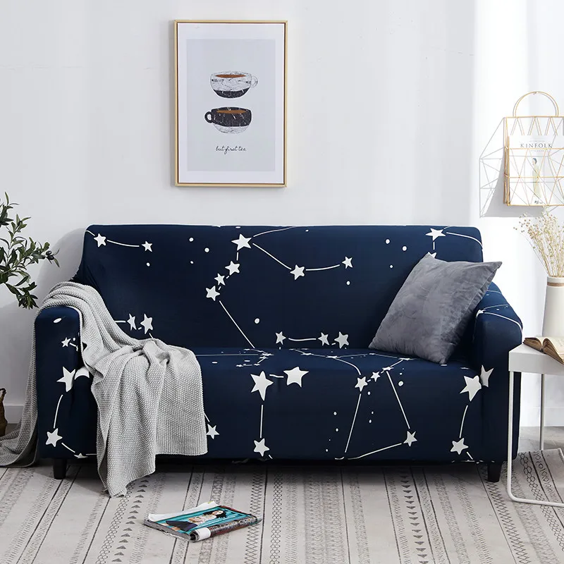 

Morden Stars Sofa Slipcovers Tight Wrap All-inclusive Slip-resistant Elastic Cubre Sofa Towel Corner Sofa Cover