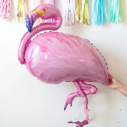 Фламинго тема День Рождения Фольга Шарики Happy День рождения украшение шар Очки фотографии - Цвет: 2