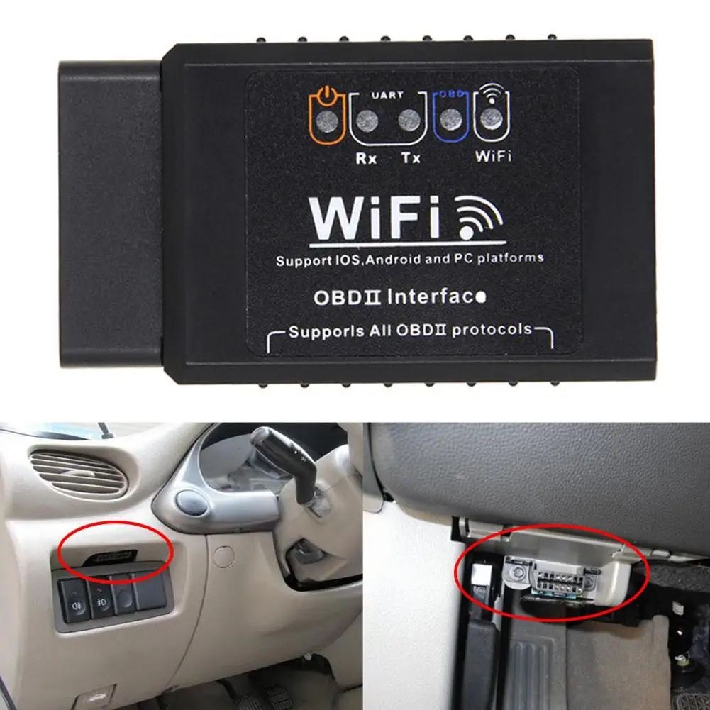 Автомобильный диагностический сканер lumparty ELM327 V1.5 wifi OBD OBD2 327 1 5 OBDII для считывания