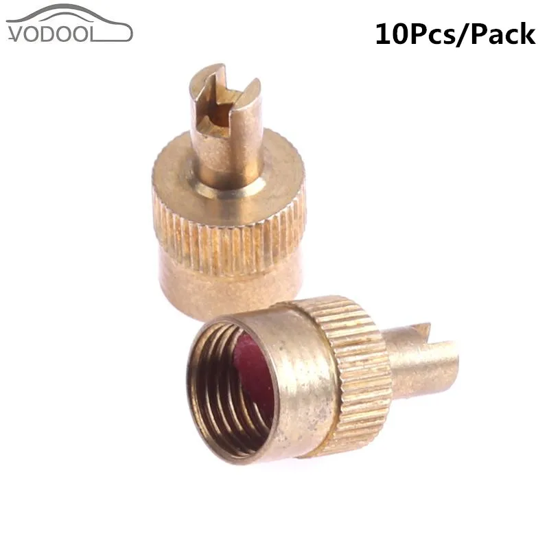 10Pcs Copper Slotted Head Valve Stem Cap for Schrader Car Motorcycle Valve Wheel Tyre Tire