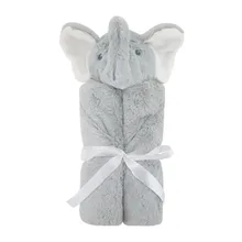 Зимние плюшевые коралловый флис детское одеяло пеленать новорожденного Обёрточная бумага супер мягкие детские получения Одеяло теплые 76 см* 76 см Пеленальные принадлежности