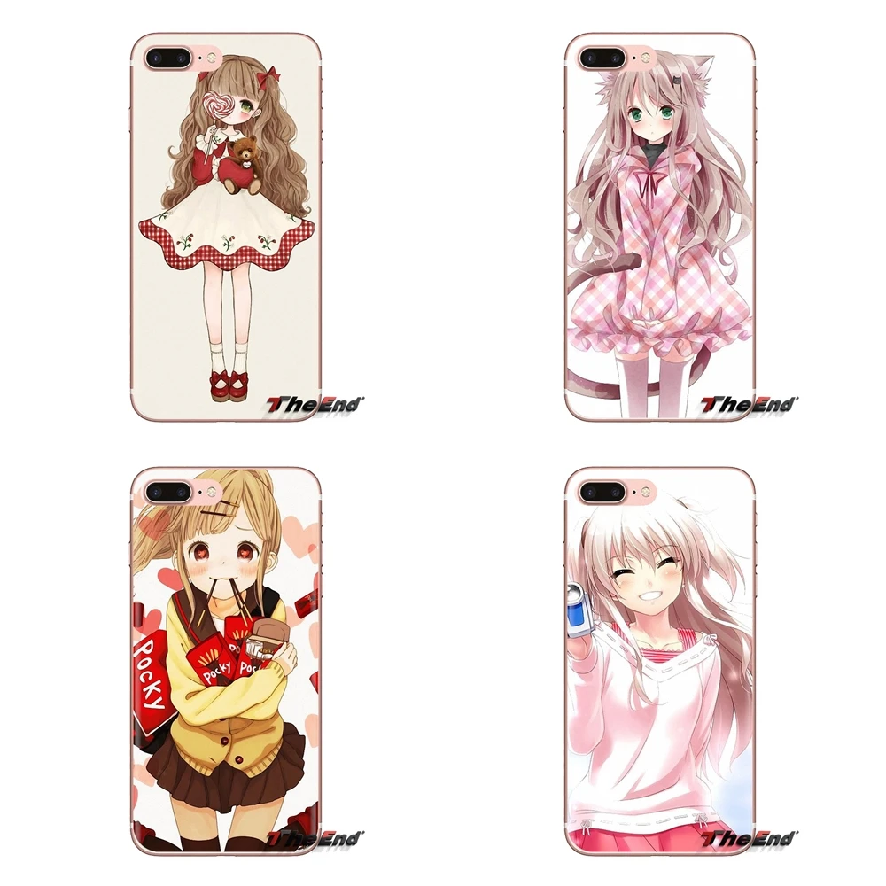 Мягкий чехол для Huawei Nova 2 3 2i 3i Y6 Y7 Y9 Prime Pro GR3 GR5 2017 2018 2019 Y5II Y6II японское аниме kawaii Girl