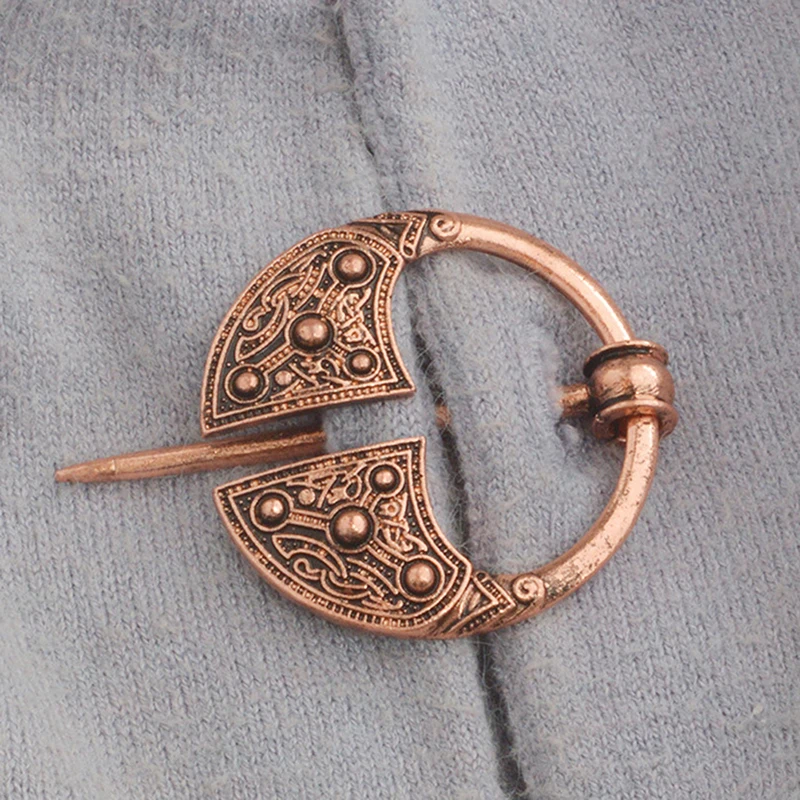 1 Pc Retro Viking Brooch Pin Collar Buckle Spiral Clasp Brooch Cloak Pin Brooch Gift 3 Styles