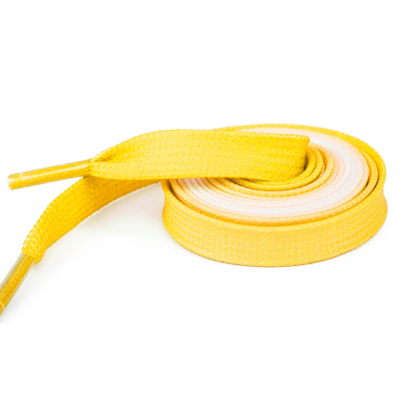 2 pair yellow 2 пары, высокое качество, полиэстер, шнурки для обуви, одноцветные, 120 см, повседневные, спортивные, для бега, плоские шнурки, шнурки для обуви - Цвет: 2 pair yellow