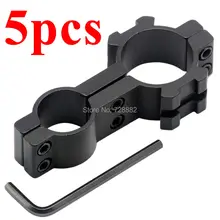 5 шт. принадлежности для охоты сфера крепления 25 мм кольцевой рейлинг 19 маленькое кольцо фонарь-лазер Открытый Отдых Уивер рейку