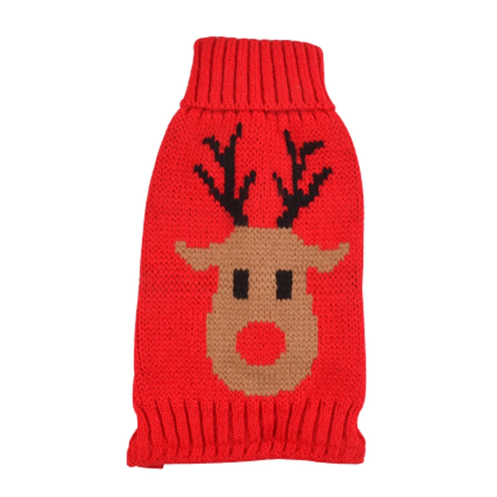 S/M/L/XL Рождественский свитер для домашних животных, рыцарская Пижама для собак, щенок, домашнее животное, кот, свитер для собак, трикотажное пальто, одежда для рождественских праздников - Цвет: Красный